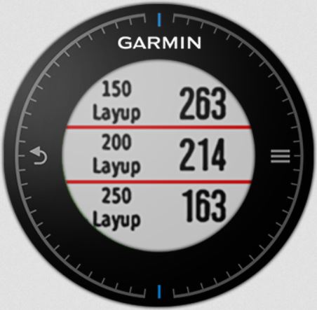 garmin approach s6 layup distances