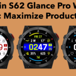 garmin s62 glance pro watch face maximize productivity