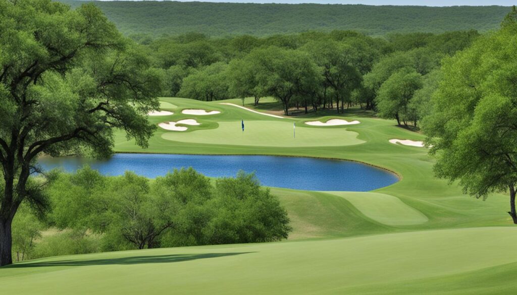 Cedar Creek Golf Course showcasing hill country golf