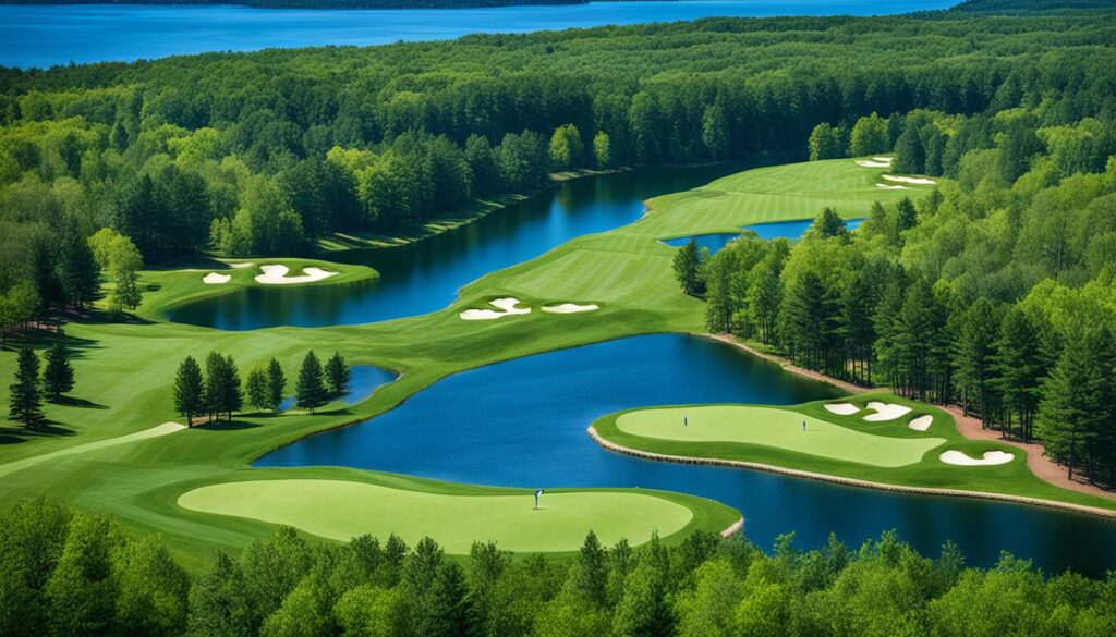 Diverse golf course styles in Traverse City