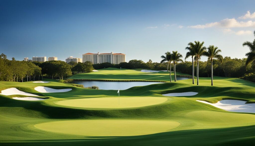 Golf course playing conditions in Broward County