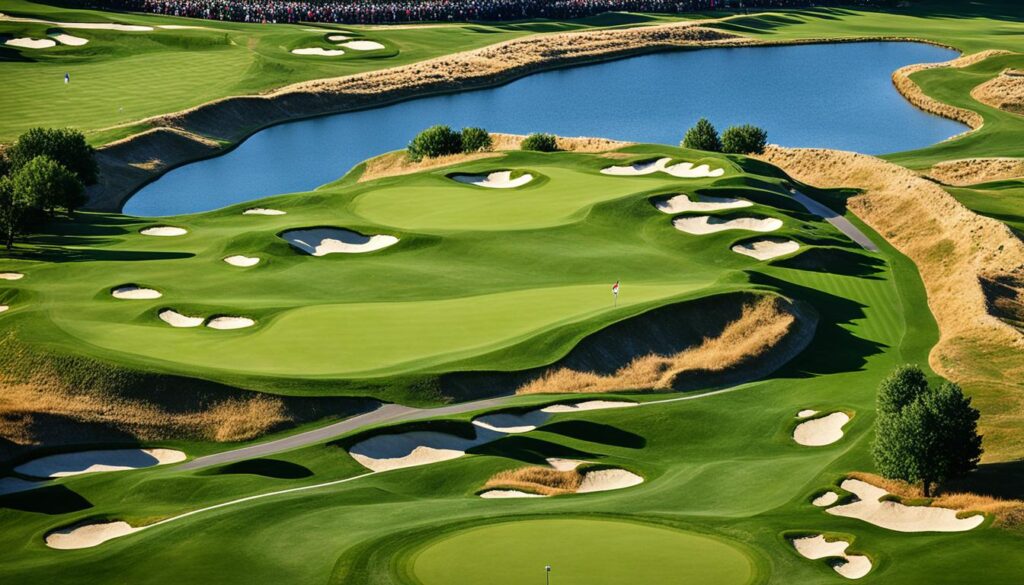 Muirfield golf course aerial view