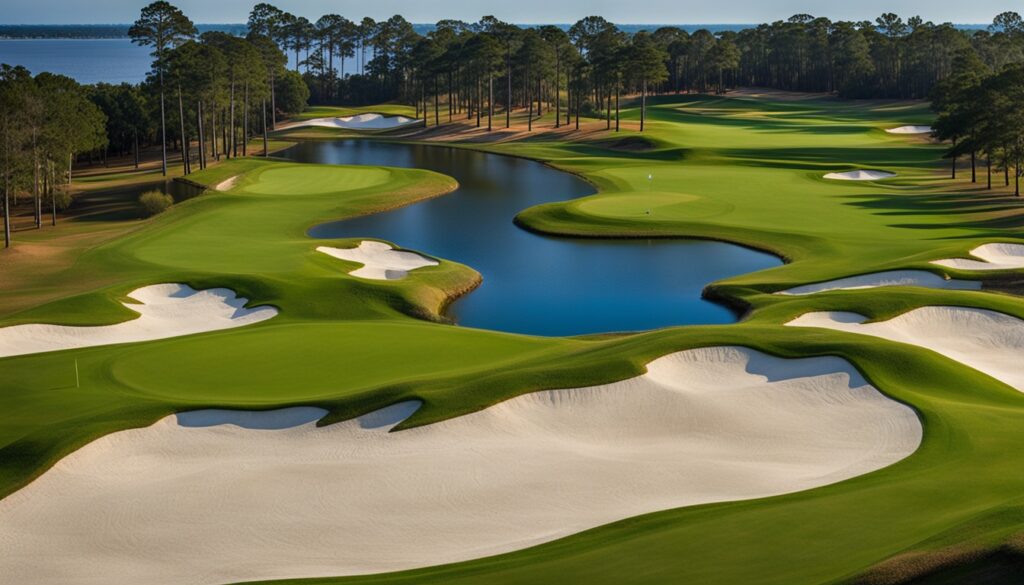 Pete Dye designed challenging layout at Country Club of Landfall