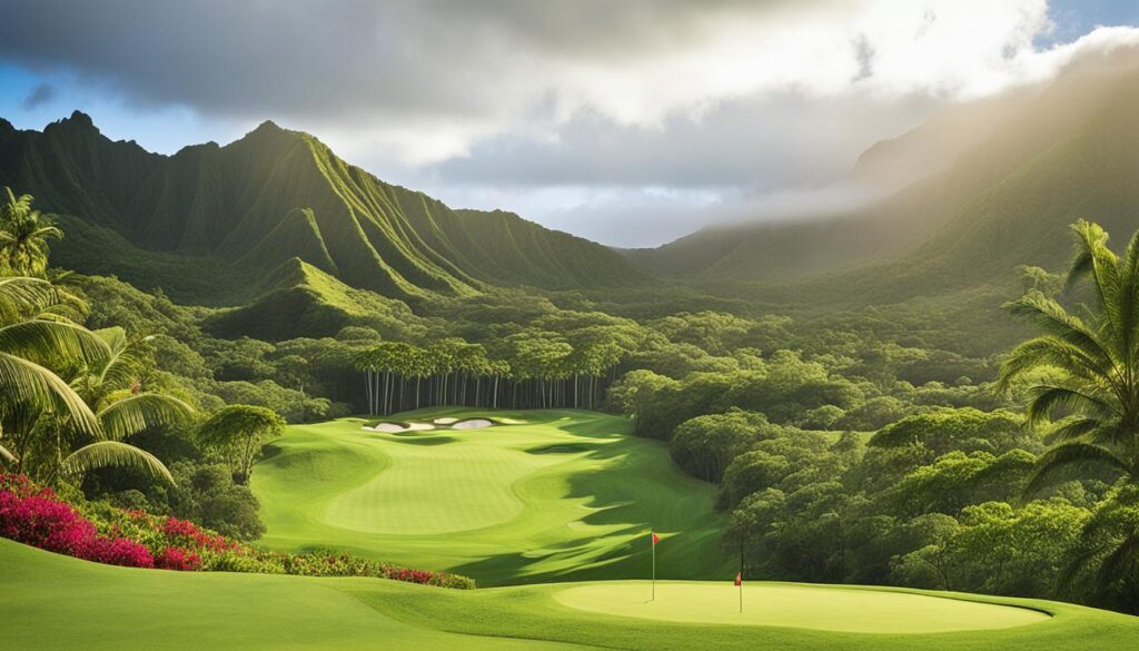 Royal Hawaiian Golf Club rain forest course Royal Hawaiian Golf Club rain forest course