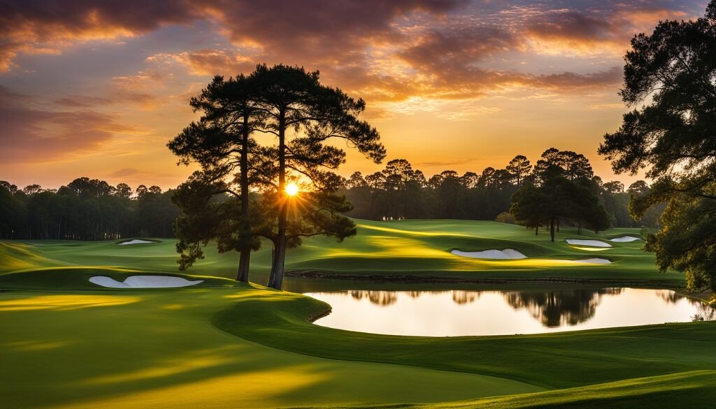 Scenic golf course at Belvedere Plantation Golf Club Scenic golf course at Belvedere Plantation Golf Club