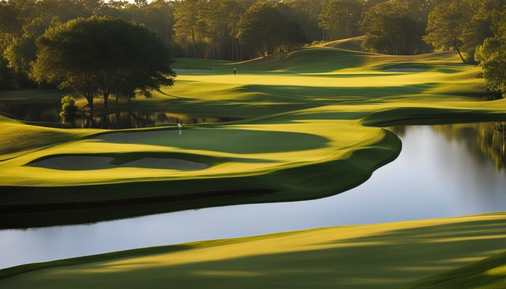 Scenic golf course at Compass Pointe Golf Club Scenic golf course at Compass Pointe Golf Club