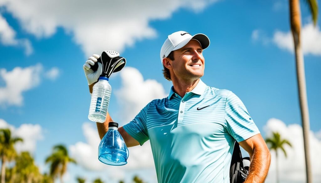 Sun protection and hydration for golfing in Broward County Sun protection and hydration for golfing in Broward County
