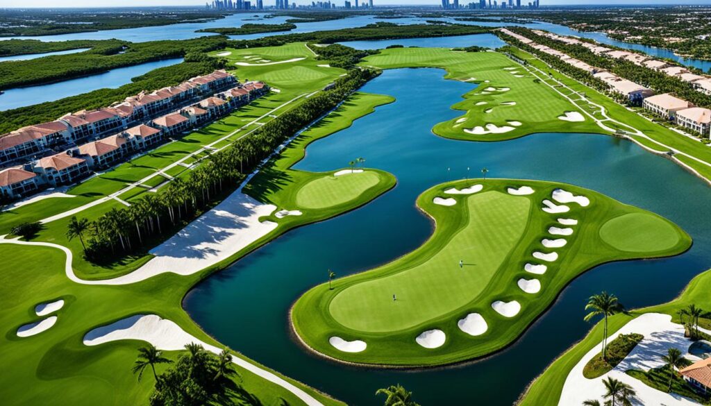 championship golf course layout at international links melreese country club miami