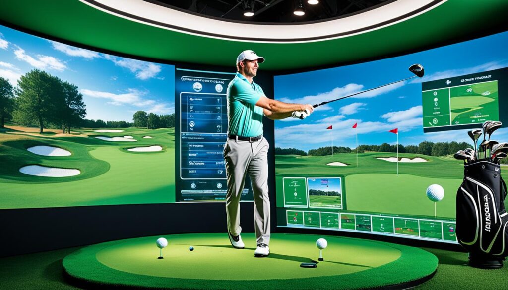 golf simulator mat