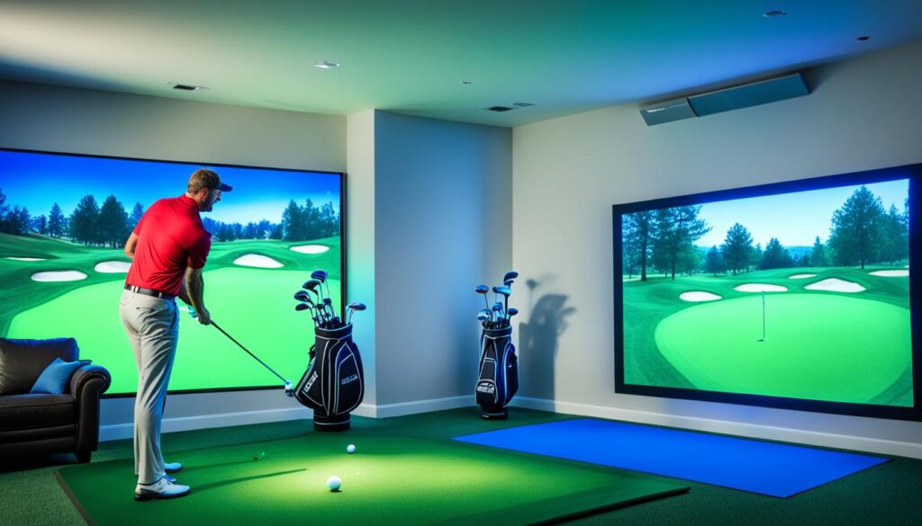 how does a golf simulator work