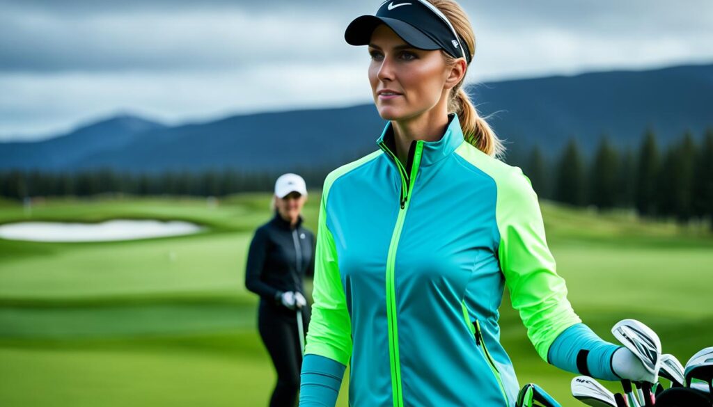 windproof and water-resistant golf apparel