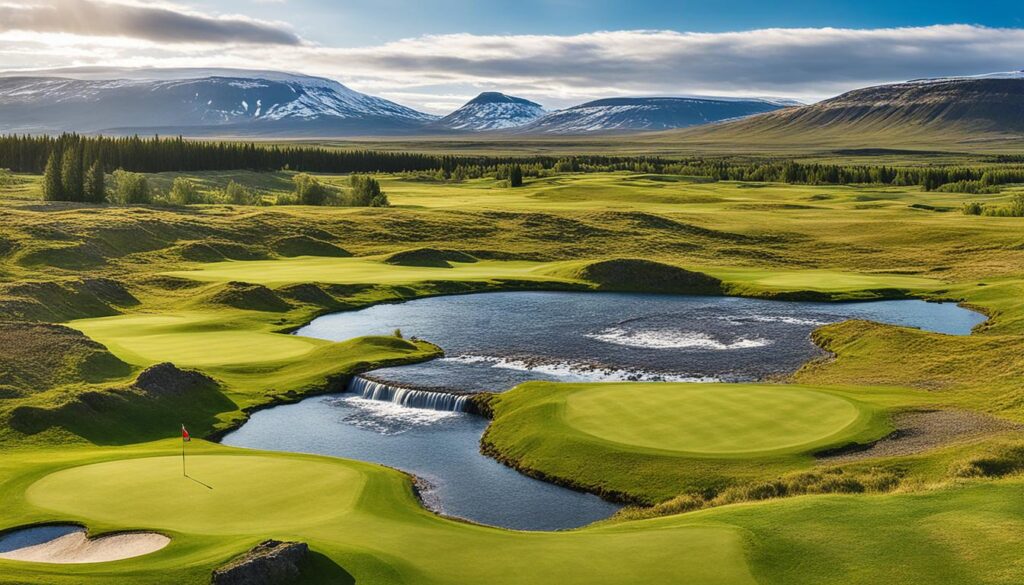 Geysir Golf Club near Icelandic natural wonders