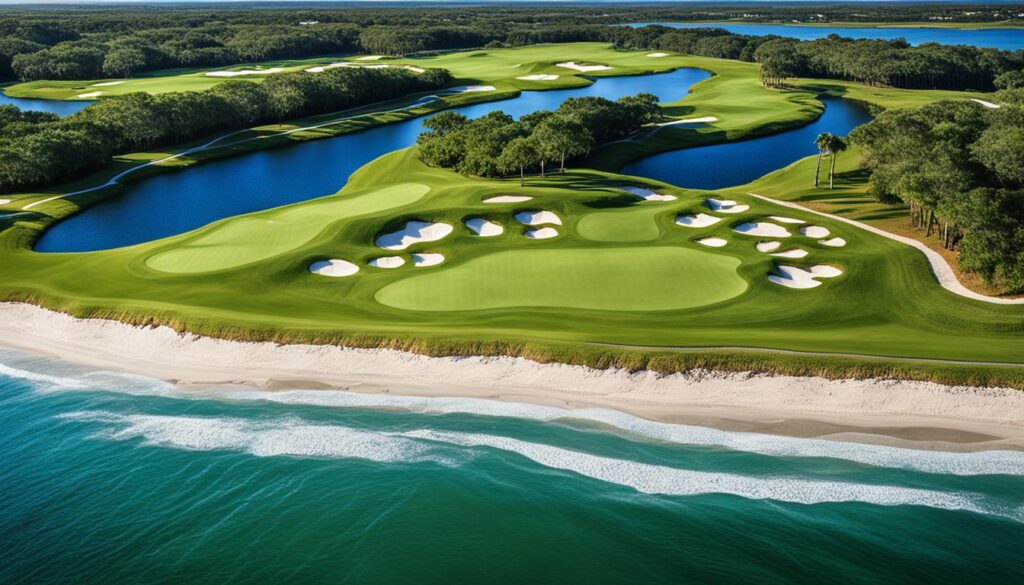Golf course layout in Vero Beach Golf course layout in Vero Beach