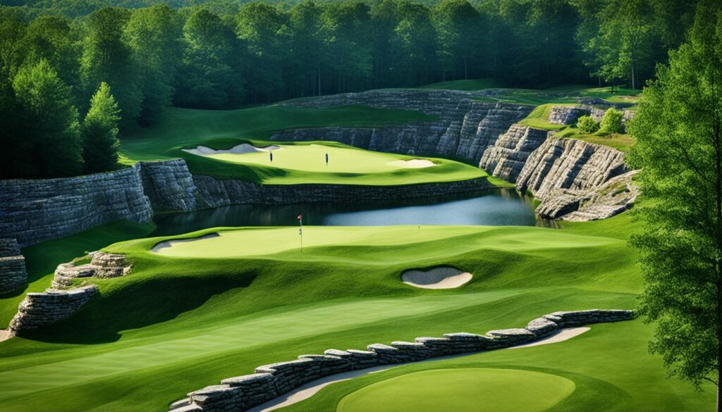 Greystone Golf Club quarry features