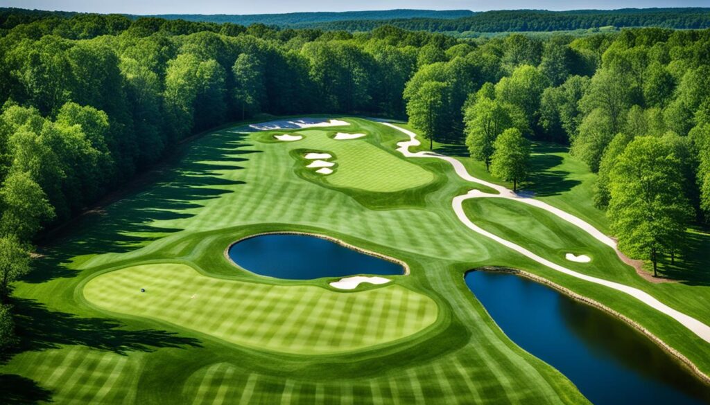 Pete Dye design at Fowler's Mill Golf Course