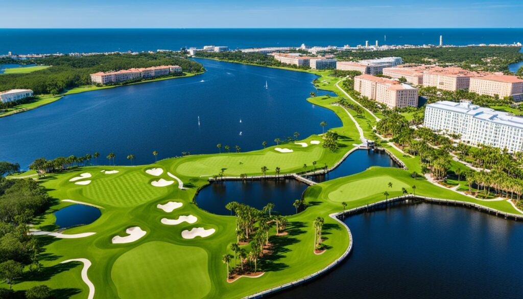 St. Petersburg golf courses scenic views