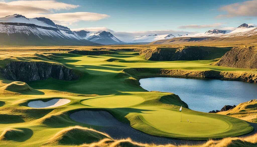 Stunning golf course in Iceland