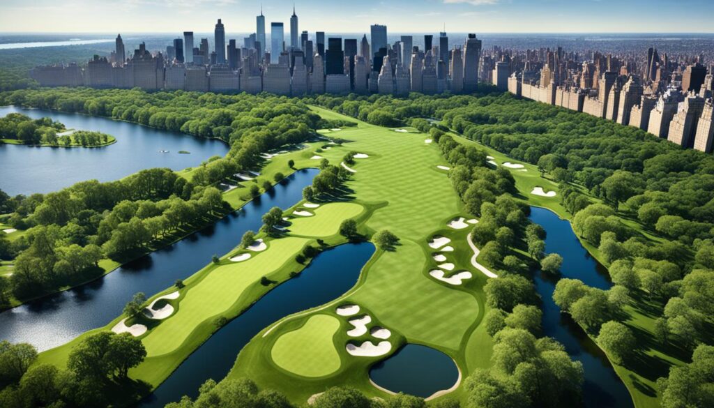 Central Park golf virtual course