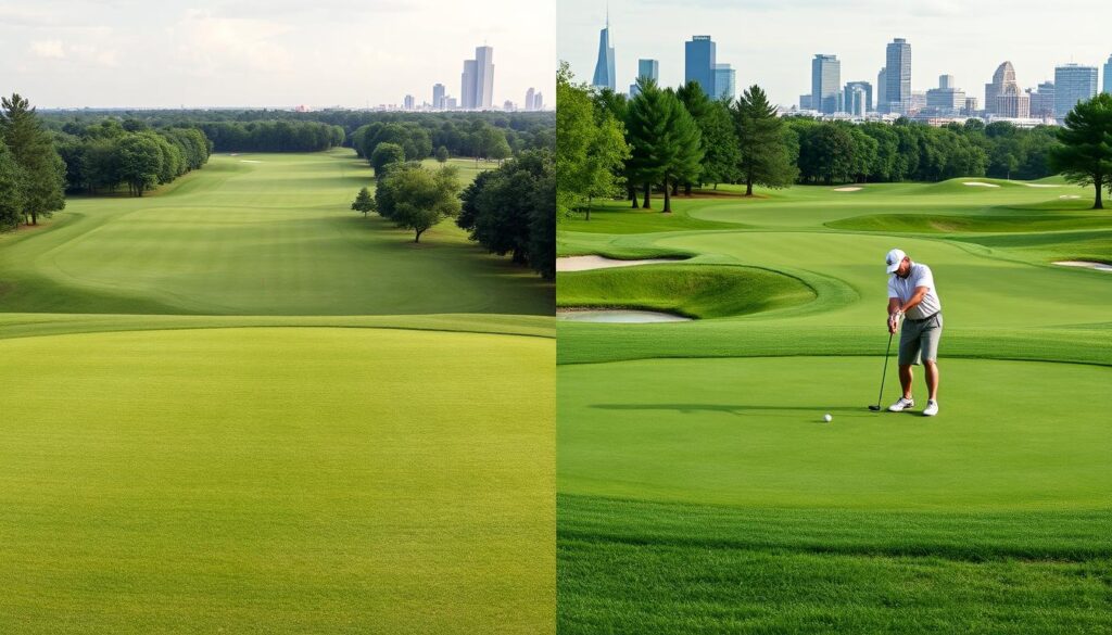 Charlotte golf courses comparison