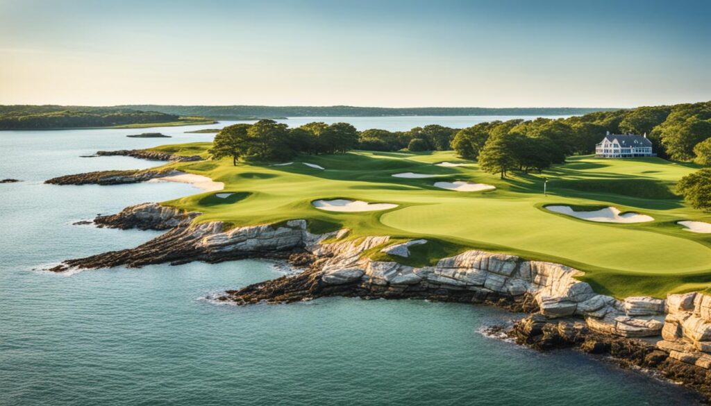 Fishers Island Club scenic golf views Fishers Island Club scenic golf views