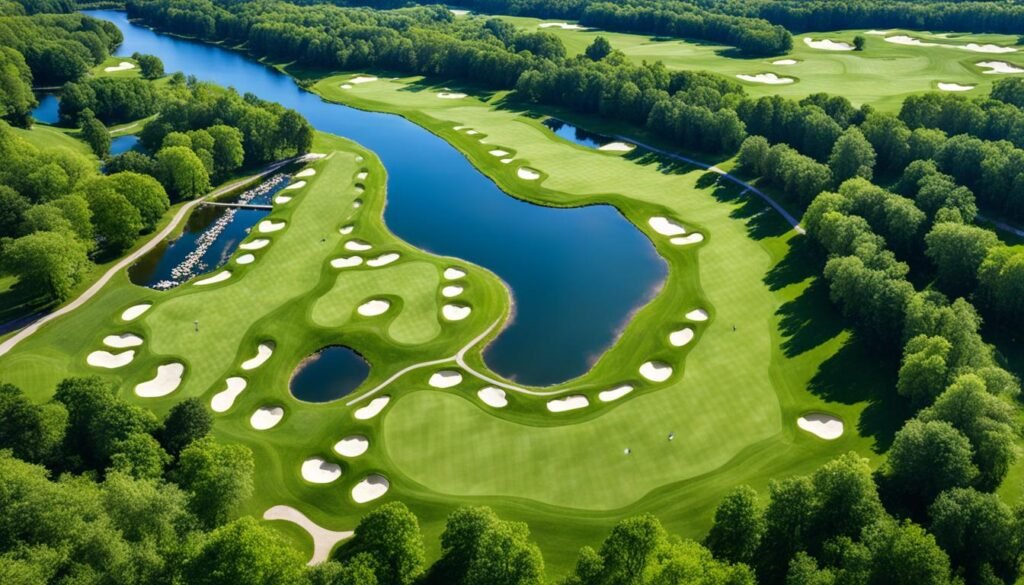 Glen Golf Park course layout Glen Golf Park course layout