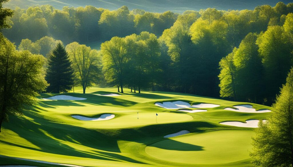 Kentucky bluegrass on golf course