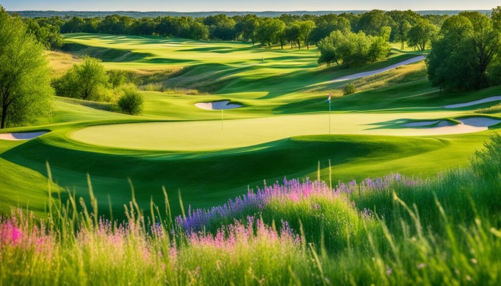 OKC golf features native vegetation OKC golf features native vegetation