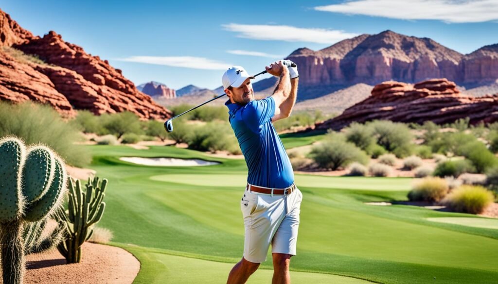 Scenic golf course in Sedona Scenic golf course in Sedona