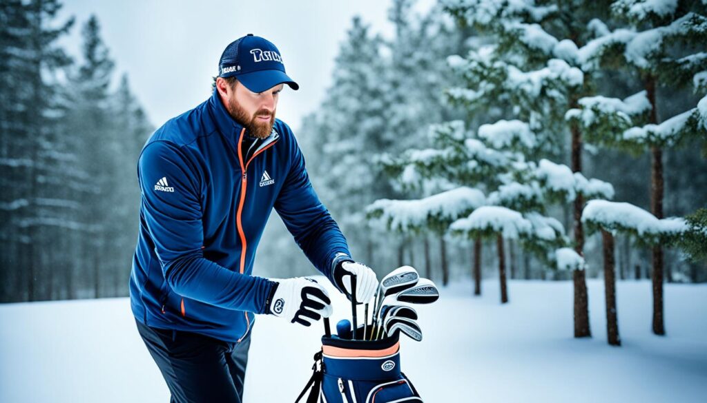 Winter golf gear