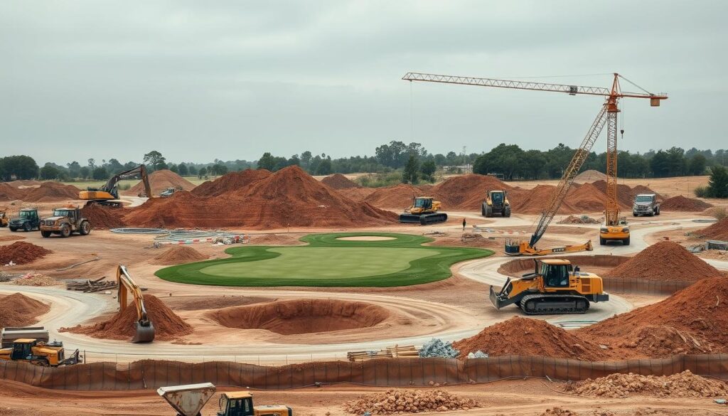 Golf course construction expenses