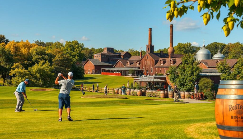 Golfing and brewery tours in Columbus