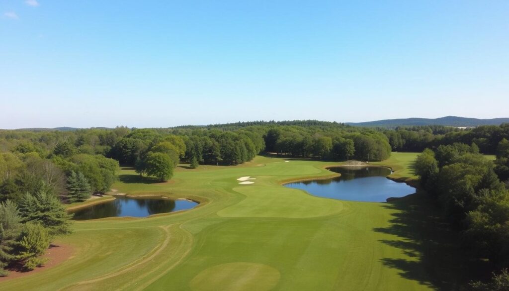 New Hampshire golf course scenic views