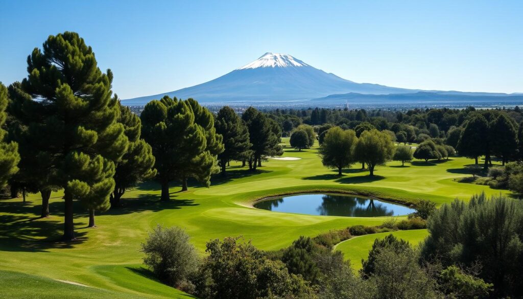 Sicilian golf course with Mount Etna views