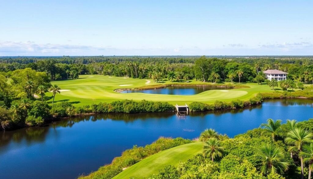 Bay Colony Golf Club surrounded by Cocohatchee Strand Nature Preserve