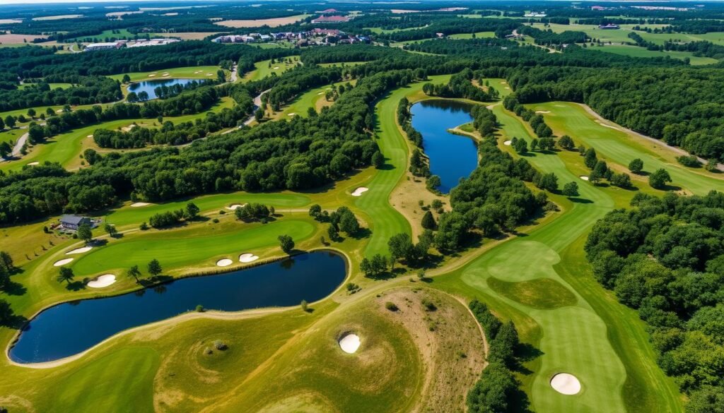 Challenging course layout at Hunting Hawk Golf Club Challenging course layout at Hunting Hawk Golf Club