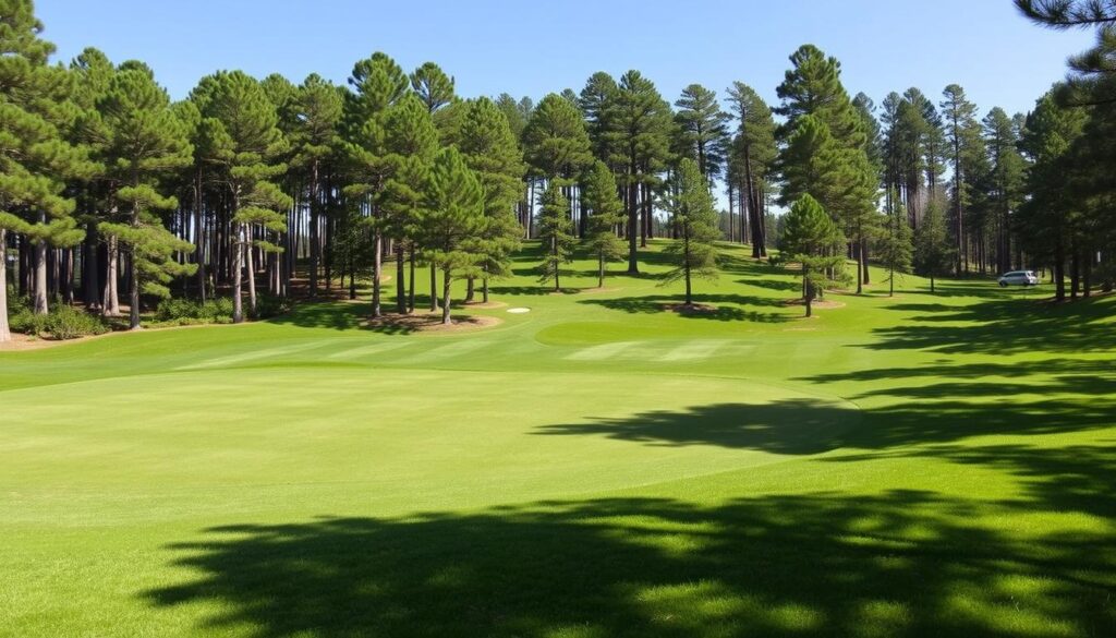 Challenging greens at The Pines Country Club