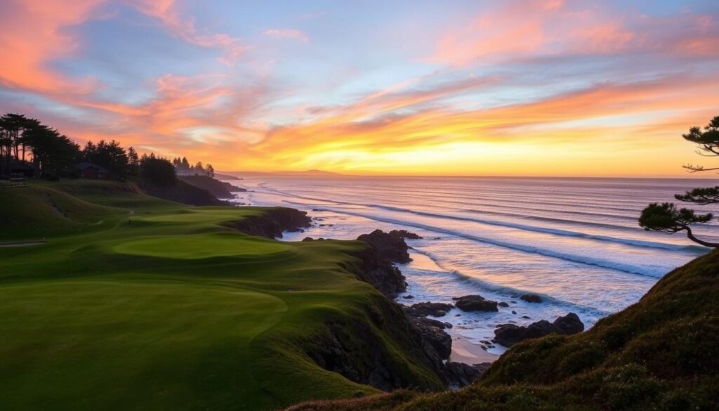 Coastal golf at The Links at Spanish Bay