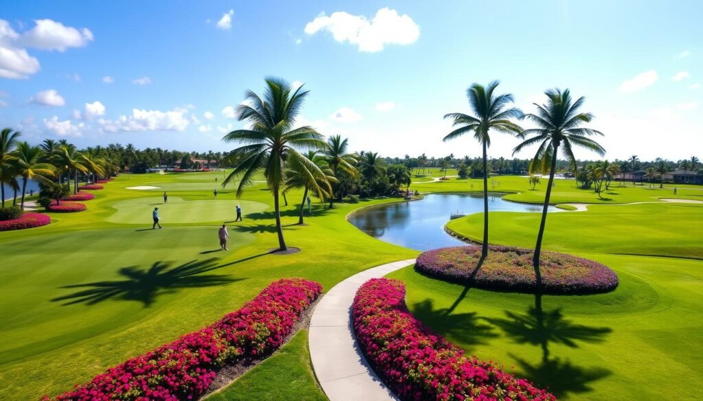 Delray Beach golf course in peak season Delray Beach golf course in peak season