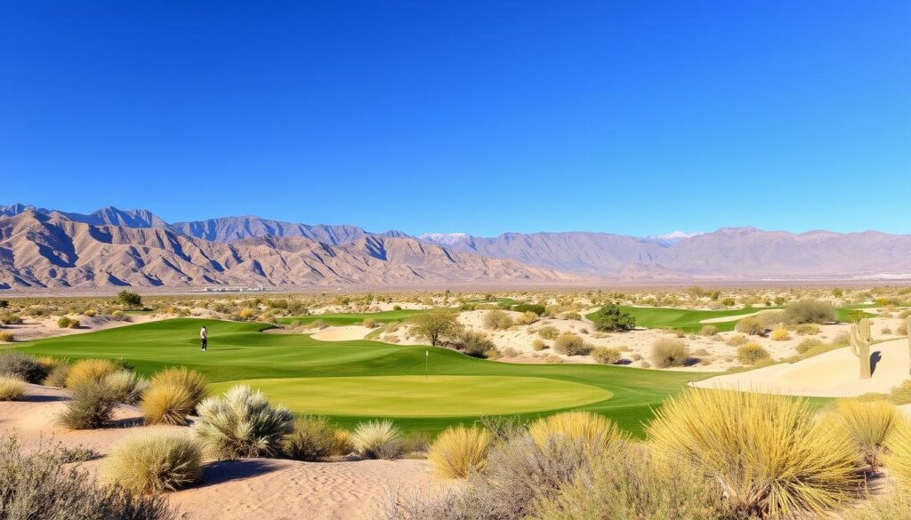 Desert links golf course in La Quinta