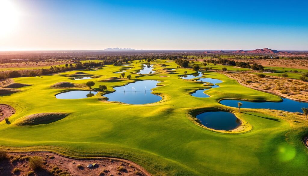 Golf course water usage