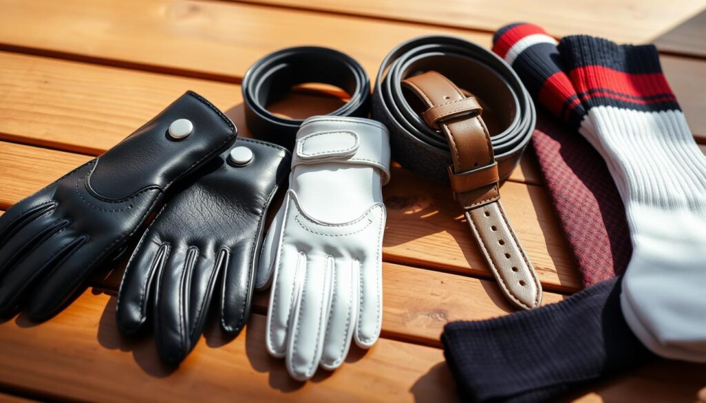 Golf gloves and accessories