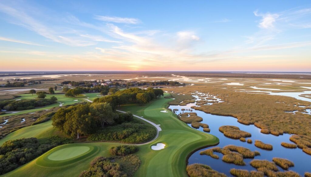 Lowcountry landscape golf course