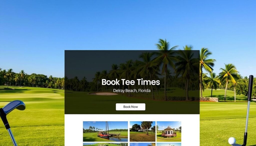 Online tee time reservations