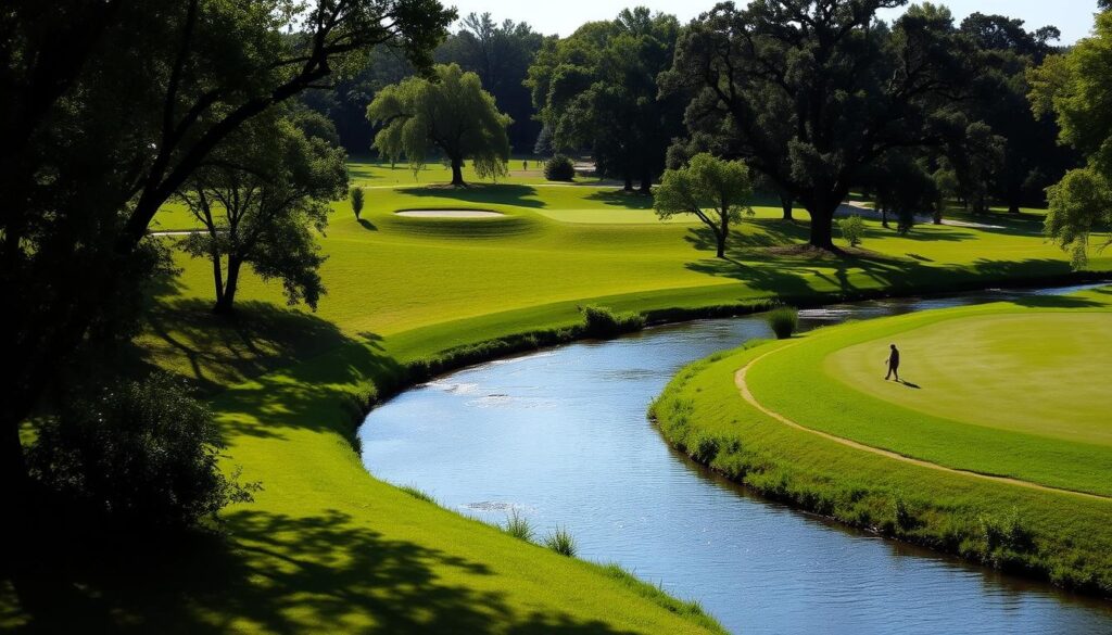 Rouge Park Golf Course river view