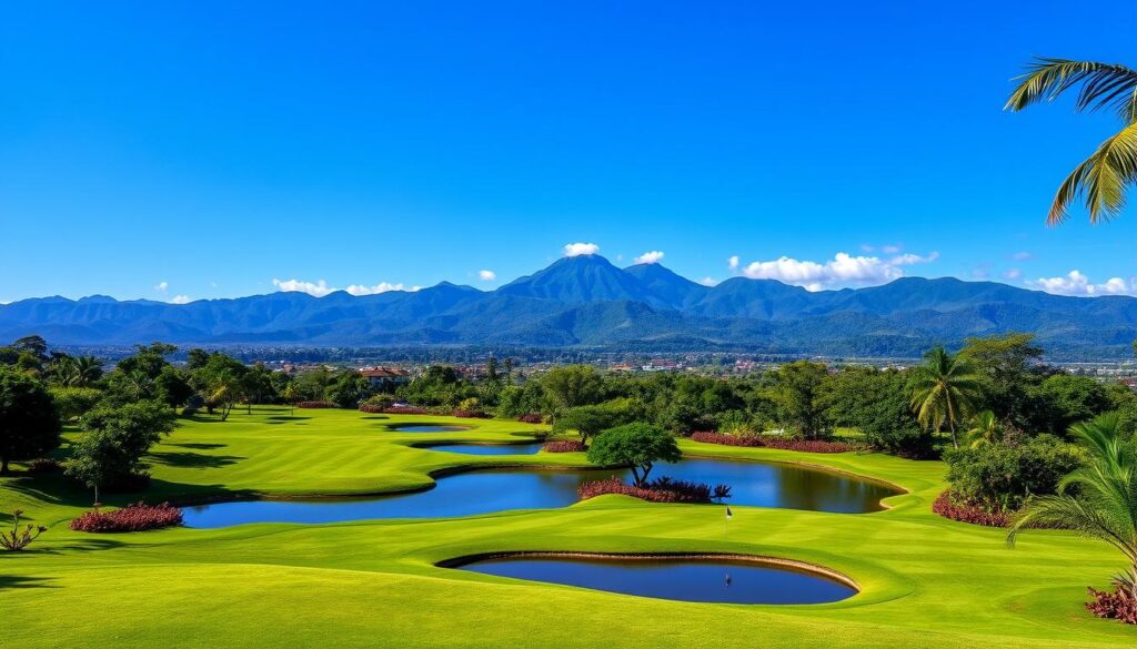 San José golf course with mountain views