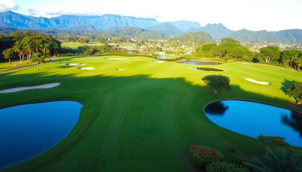 San José golf course with mountain views San José golf course with mountain views