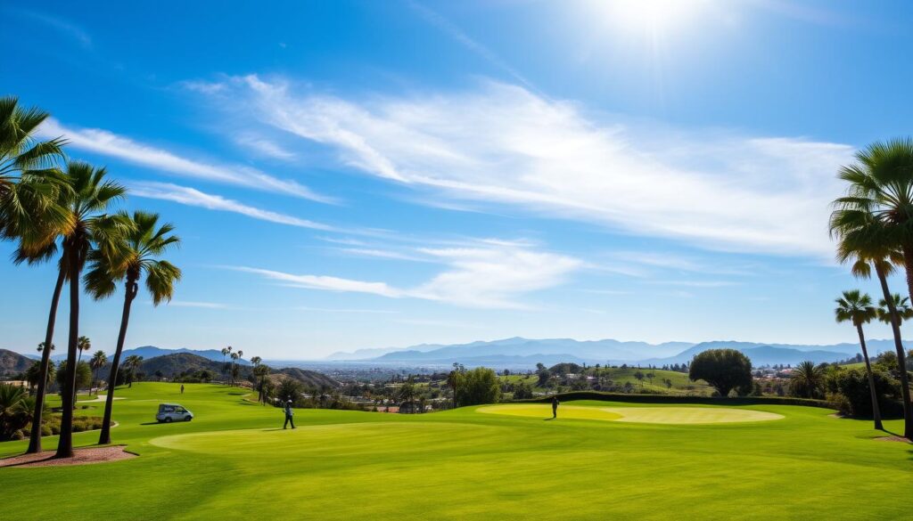 Santa Barbara golf course in perfect climate