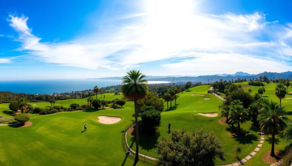 Santa Barbara golf course in perfect climate Santa Barbara golf course in perfect climate