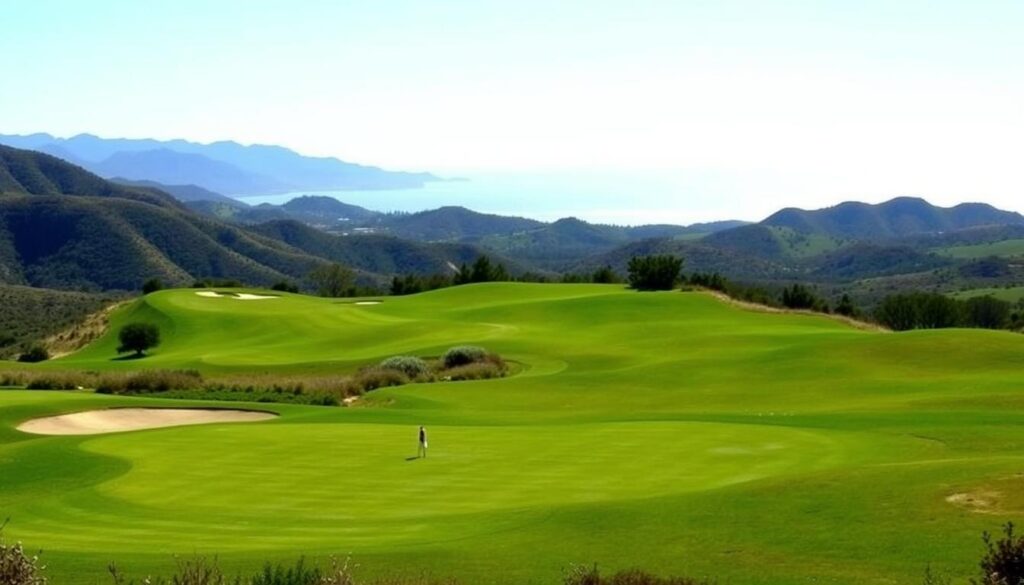 Scenic views of Santa Barbara golf courses