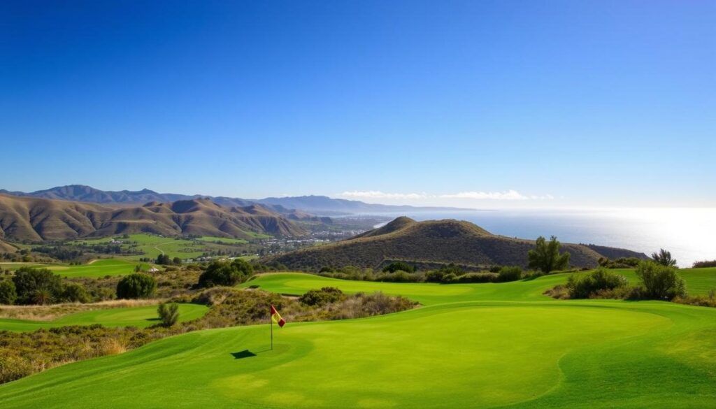 Scenic views of Santa Barbara golf courses Scenic views of Santa Barbara golf courses